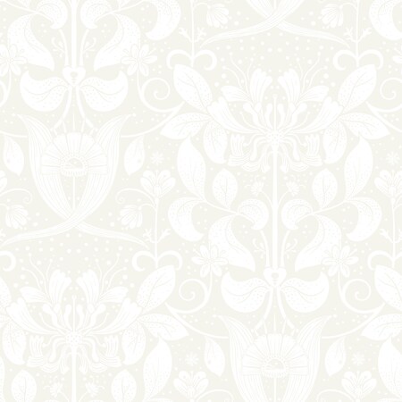Manhattan Comfort Lorient Berit Bone Floral Crest 33 ft L X 209 in W Wallpaper BR4080-83130